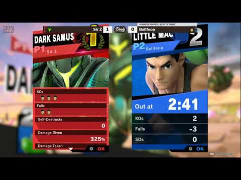 DDD30 SSBU WR2 - Sir Z (Dark Samus) vs BallFoop (LIttle Mac)