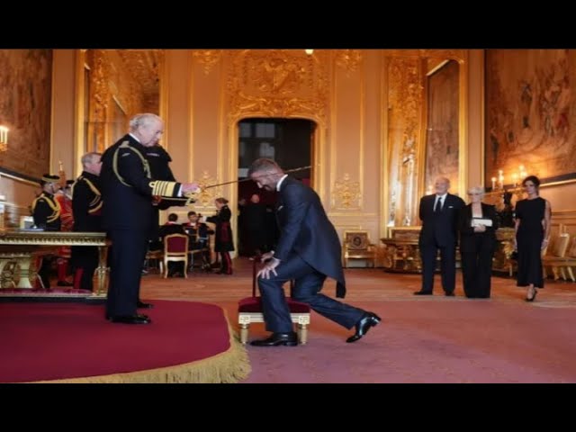 El Rey Carlos III otorga el título de caballero al exfutbolista David Beckham