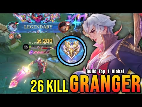 26 Kills!! Legendary Granger 100% Show No Mercy!! - Build Top 1 Global Granger ~ MLBB