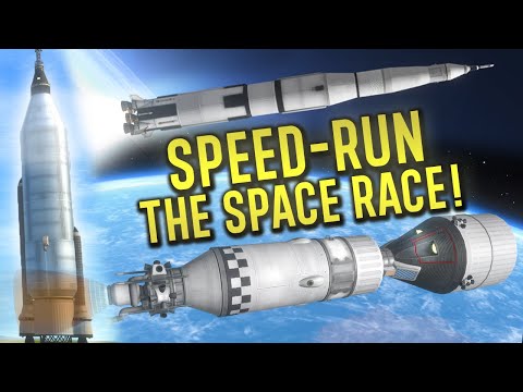 KSP: Speedrunning the ENTIRE US SPACE RACE!
