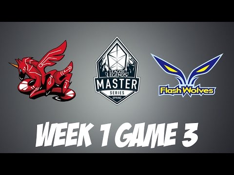 AHQ vs Flash Wolves | Game 3 | HIGHLIGHTS | LMS 2017 Spring split