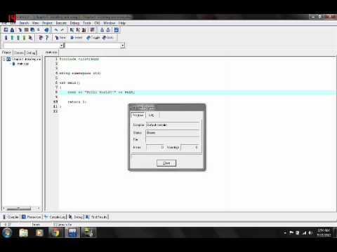C++Tutorial1 Installing and First Program