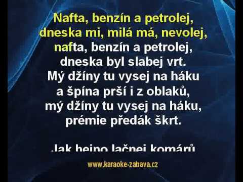 František Nedvěd - Nafta, benzín a petrolej (karaoke KLIP)
