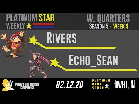 PSW S5:W9 - Jakal (Diddy Kong) Vs. Echo_Sean (Shulk) - W Quarterfinals