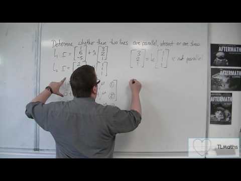 OCR MEI Core 4 4.13c Determining Whether Two Lines are Skew