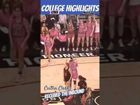 🔥Iowa versus Maryland Caitlin🤩Clark from the logo you bet🏀 #angelreese #iowa #caitlinclark #maryland