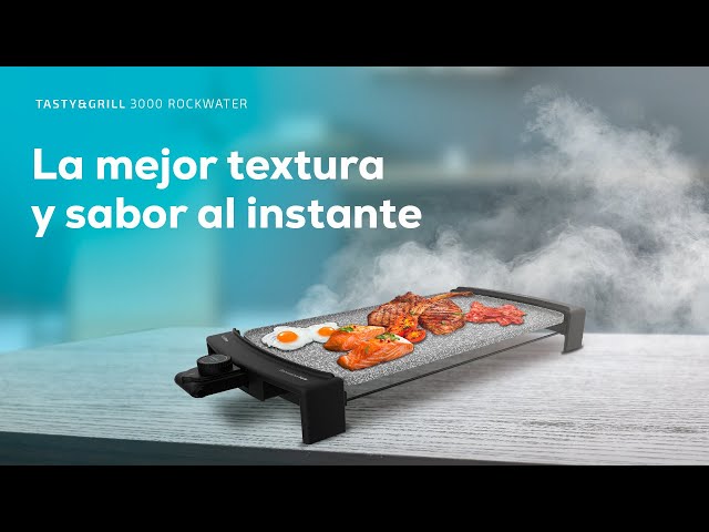 Plancha électrique Cecotec Tasty&Grill 3000 RockWater 2600W Pierre RockStone Thermostat video