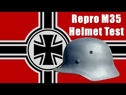 Helmet Ballistic Test: WW2 German REPRO M35 Stahlhelm.