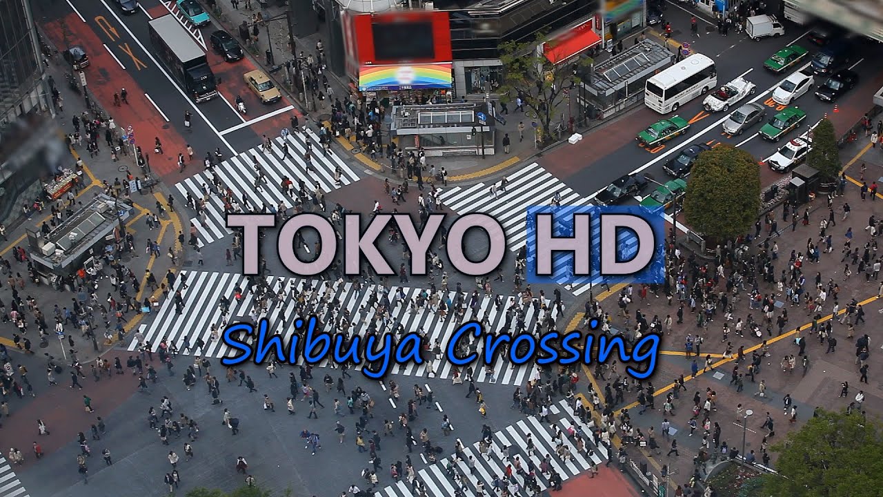 Shibuya Crossing Tokyo Rush Hour Cars Traffic in Japan with Busy Crowd of People on Shopping Street thumnail
