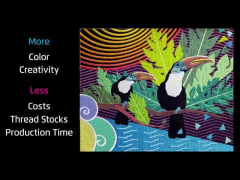 Twine's technology with Pulse DG software for embroidery