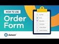 How to Use Order Form Feature | Collect Additional Customer Details | Dukaan Tutorials