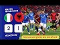 Italy vs Albania (2-1) Highlights: Bastoni, Barella, Bajrami  | Euro 2024