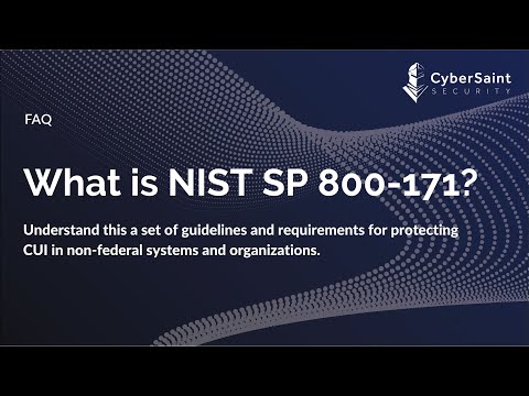 What is NIST SP 800-171?