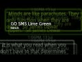 GO SMS Lime Green Neon Theme thumbnail 1