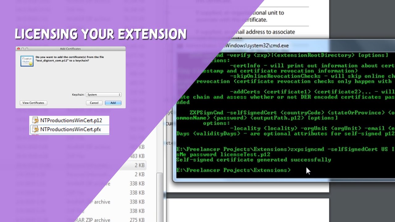 Extension Tutorial: Licensing Your Extension