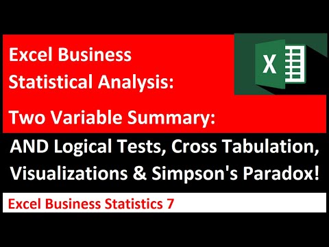 Excel Statistical Analysis 01 Data Statistics
