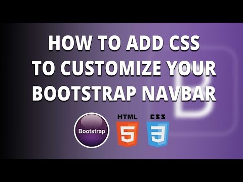Bootstrap navbar - Customize your Bootstrap navbar with CSS