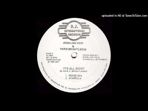 Sterling Void & Paris Brightledge | It's All Right (House Mix)