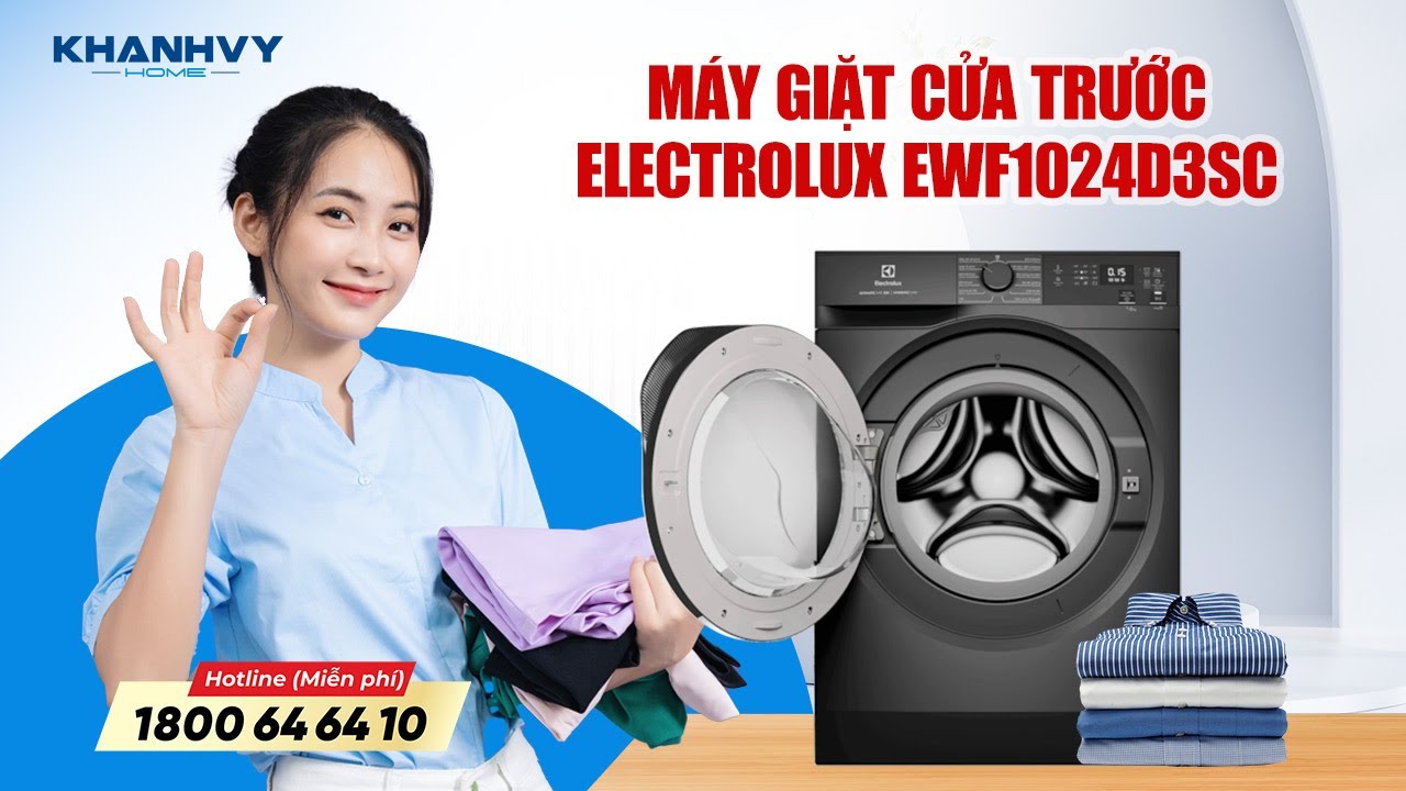 Máy giặt Electrolux EWF1024D3SC cửa trước 10kg