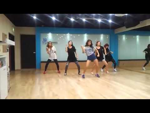 Wonder Girls practice video of "The DJ is Mine"
