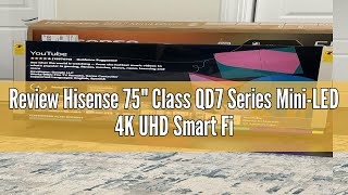 Review Hisense 75" Class QD7 Series Mini-LED 4K UHD Smart Fire TV (75QD7QF, 2025 Model) - QLED, Nati