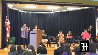 "Endgame" actor Rico Rodriguez visits with BISD students