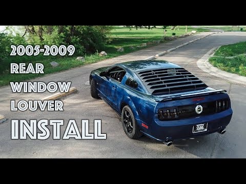 Mustang Rear Window Louver Install! | 2005-2009