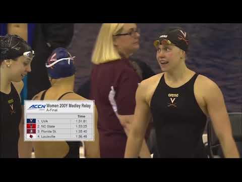 ACC 2022 : UVA BREAK NCAA RECORD IN 200 MEDLEY RELAY
