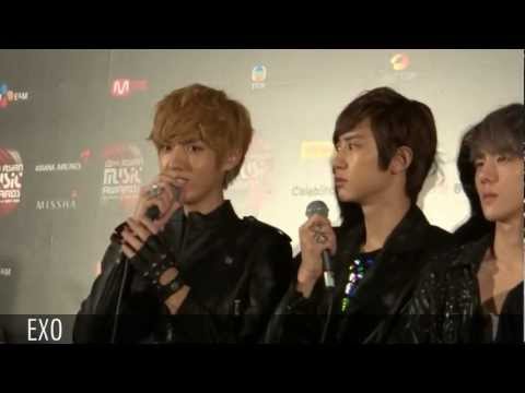 2012 MAMA Press Conference (EXO, Block B, K.Will, Adam Lambert, B.o.B)