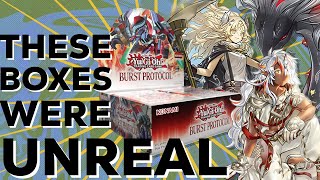 THE BEST BOX BATTLE ON YT!! INSANE BURST PROTOCOL BOXES!! Ft. @SerzTCG