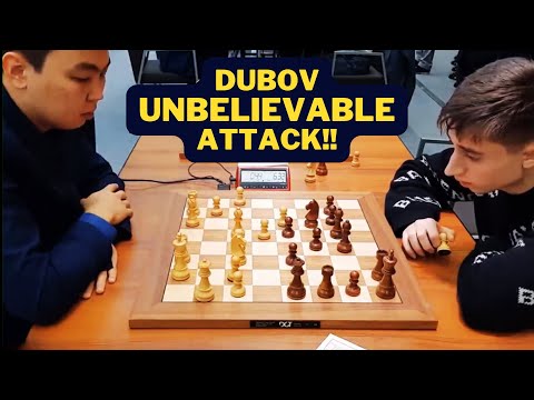 Dubov Unbelievable Attack!! GM Daniil Dubov vs. GM Sanan Sjugirov | World Rapid Championship 2019