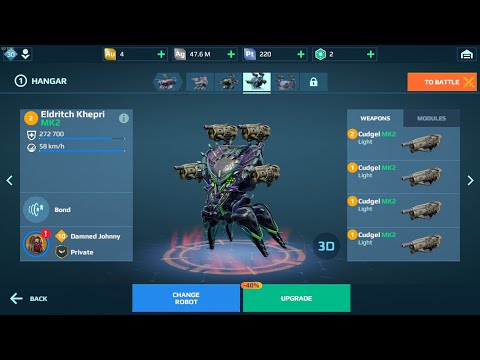 Eldritch Khepri with 4X Cudgel MK2 | WAR ROBOTS
