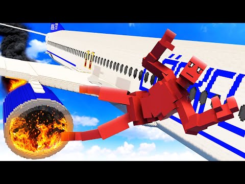Dynamic Ragdoll vs Plane CRASH - Teardown Mods Gameplay
