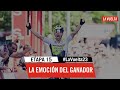 Winner's emotion - Stage 15 - La Vuelta 2023