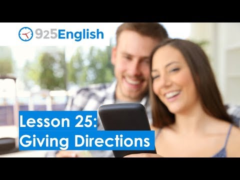 925 English Lesson 25 – Asking for and Giving Directions in English | Business ESL