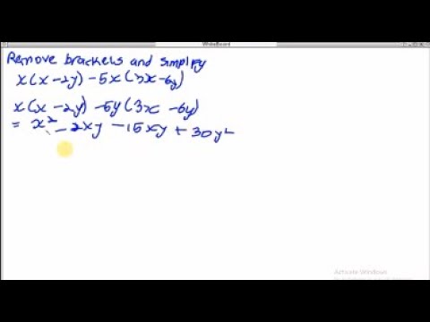 Simplifying Algebraic Expressions With Parentheses