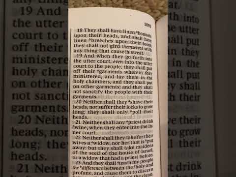 Latter-day Saint temple clothing in the Bible: Ezekiel 44:17-18