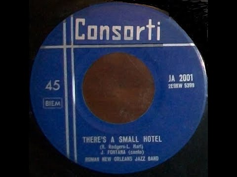 JIMMY FONTANA  "There's a small hotel" con Roman New Orleans Jazz Band  (1959)
