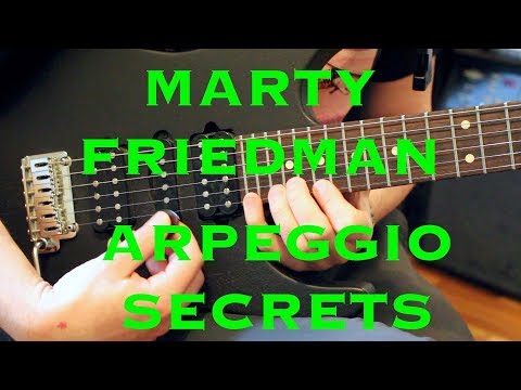 How to play Marty Friedman style sliding arpeggios! Weekend Wankshop 178