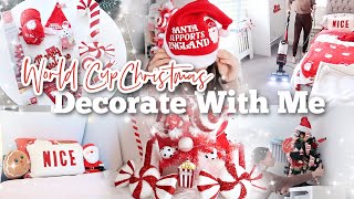 2022 CHRISTMAS CLEAN + DECORATE WITH ME // WORLD CUP THEMED CHRISTMAS TREE + DECORATIONS 2022