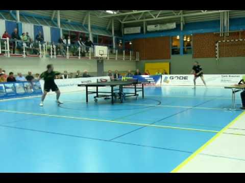 Jörg Roßkopf vs. Steffen Fetzner - Tischtennis Showmatch in Bad Laer