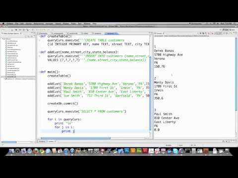 Python 2 7 Tutorial Pt 12 SQLite