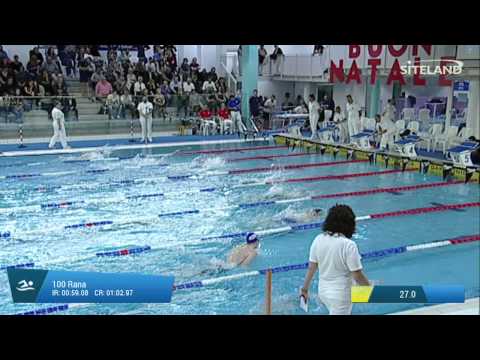 Finale dei 100 Rana Juniores Maschi - 18 Memorial  Chiara Giavi