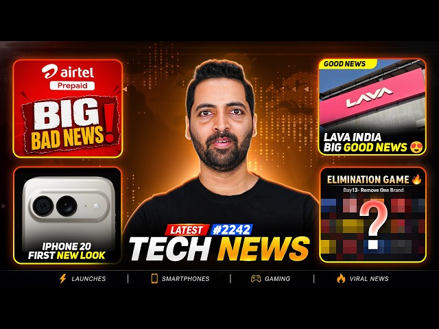 Airtel Prepaid Bad News????,Lava Big News,POCO X9 Pro Max 12,000 mAh????,iPhone 20 First Look????,Pixel 11