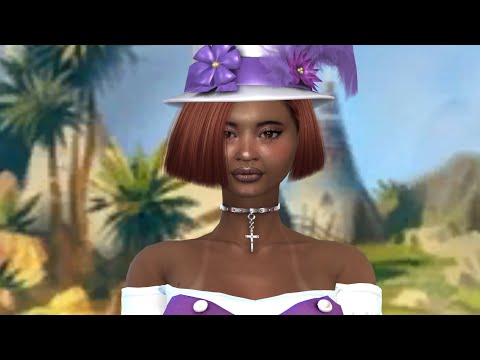 the sims 4 premium cc download dyed-hair female Barbara Requena by Bonita100 Cas Video Preview