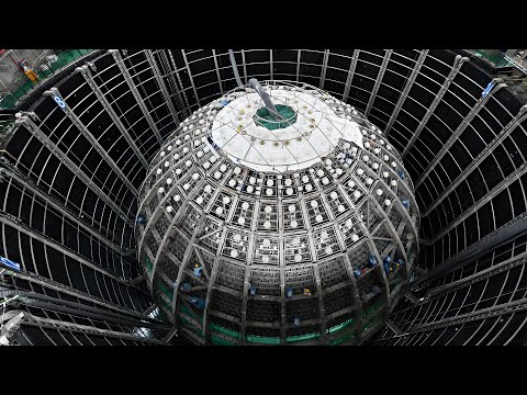 World’s largest neutrino detector sphere completed in China