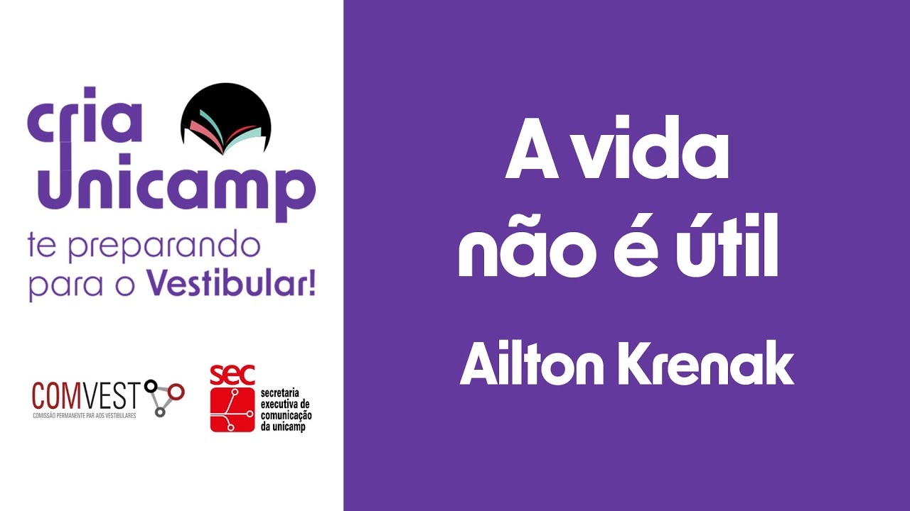 Palestra sobre ‘A vida não é útil’, do imortal Krenak, abre edição 2024 do Cria Unicamp