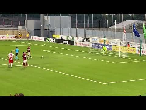 Europa Conference League | Gzira United v FK Radnički Niš | Maxuell Penalty Goal