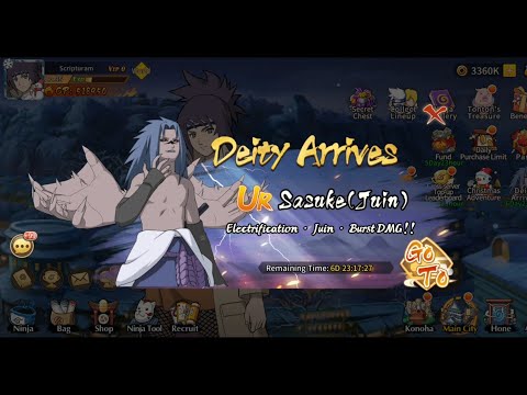 First UR Ninja Deity Arrives UR Sasuke(Juin) Electrofication Juin Burst DMG | Ninja Chronicles