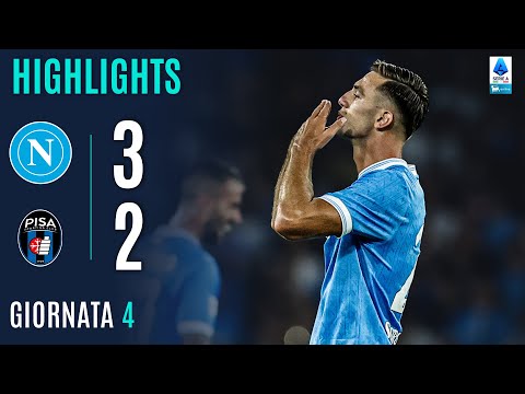 Video highlights della Napoli vs Pisa (3 a 2) - Giornata 4 - Fantacalcio e fantamedie